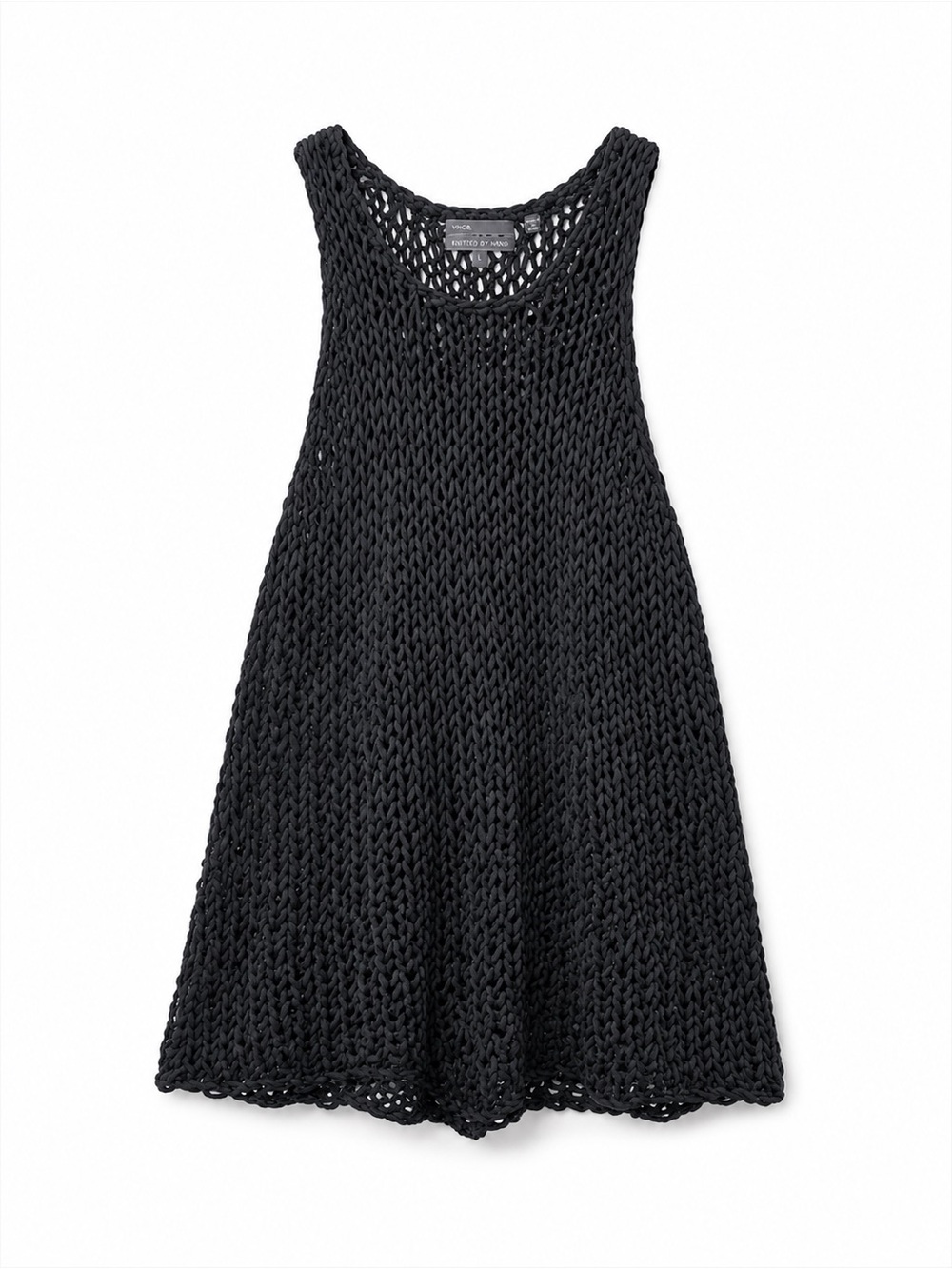Vince Black Chunky Knit Tank